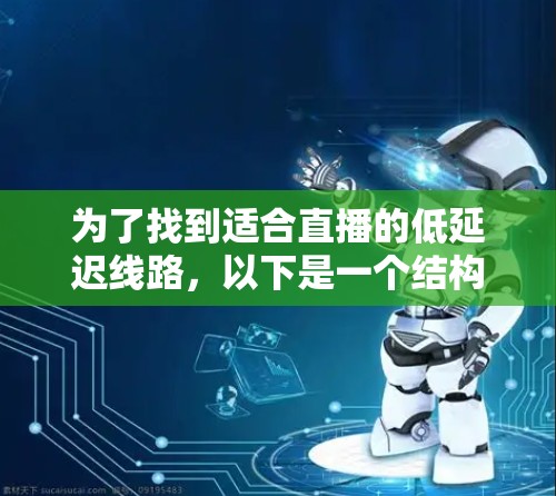 为了找到适合直播的低延迟线路,以下是一个结构化的推荐 为了找到适合直播的低延迟线路,以下是一个结构化的推荐