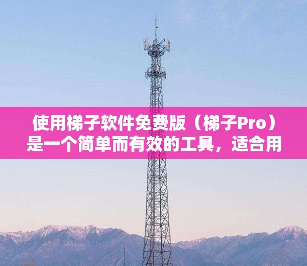 使用梯子软件免费版（梯子Pro）是一个简单而有效的工具，适合用于学习和测试。以下是使用步骤的详细指南